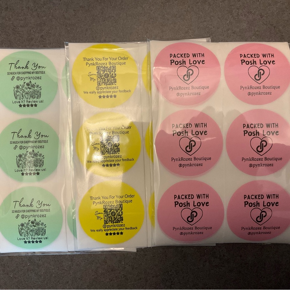 100 Custom Packed With Posh Love Stickers - Picture 7 of 7